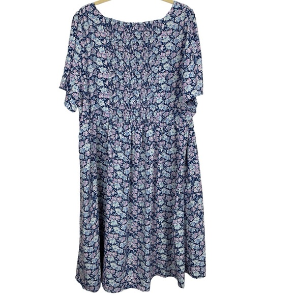Skies Are Blue Curvy Floral sleeve Midi Dress Size 3X NWT - Picture 2 of 8